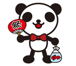 white&black panda season&event sticker #1486620