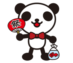 white&black panda season&event sticker #1486620