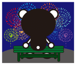 white&black panda season&event sticker #1486621