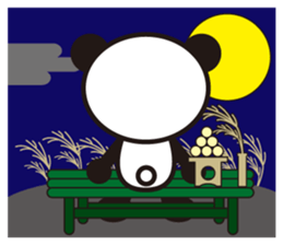 white&black panda season&event sticker #1486624