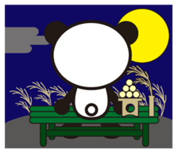 white&black panda season&event sticker #1486624