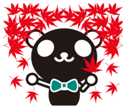 white&black panda season&event sticker #1486625