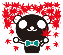 white&black panda season&event sticker #1486625