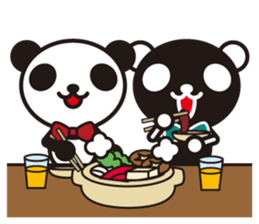 white&black panda season&event sticker #1486629