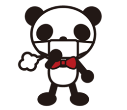 white&black panda season&event sticker #1486630