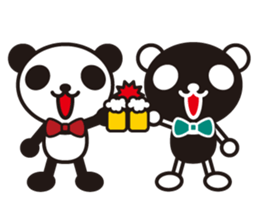 white&black panda season&event sticker #1486634