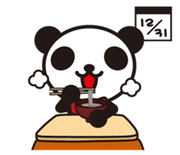 white&black panda season&event sticker #1486636