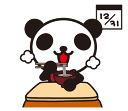white&black panda season&event sticker #1486636
