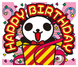 white&black panda season&event sticker #1486638