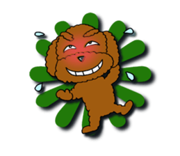 A cheeky toy poodle sticker #1486645