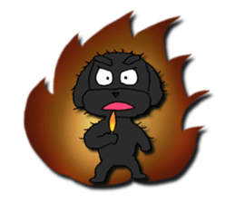 A cheeky toy poodle sticker #1486648