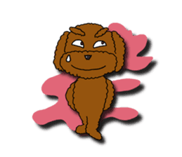 A cheeky toy poodle sticker #1486660