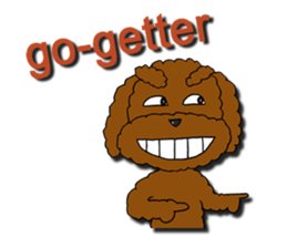 A cheeky toy poodle sticker #1486675