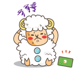 Wool 75% Sheep sticker #1486802