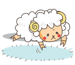 Wool 75% Sheep sticker #1486805