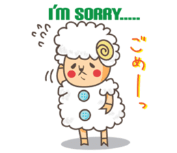 Wool 75% Sheep sticker #1486808