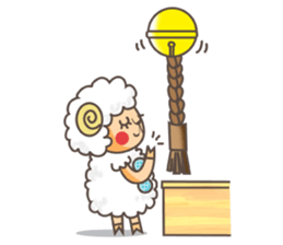 Wool 75% Sheep sticker #1486813