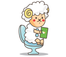 Wool 75% Sheep sticker #1486820