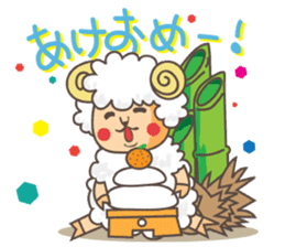 Wool 75% Sheep sticker #1486823