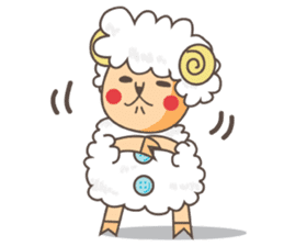 Wool 75% Sheep sticker #1486826