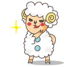 Wool 75% Sheep sticker #1486828