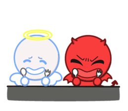 Little Devil & Angel sticker #1487133