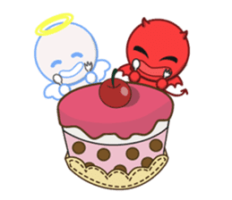 Little Devil & Angel sticker #1487155