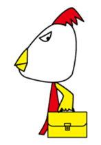 chicken men sticker #1487225