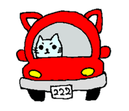 Everyday conversation couple of cats sticker #1488245