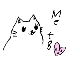 Everyday conversation couple of cats sticker #1488279