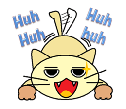 Lovely round eyes cat (English) sticker #1489325