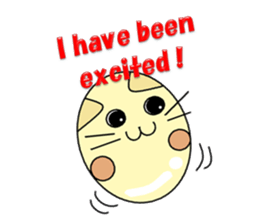 Lovely round eyes cat (English) sticker #1489326