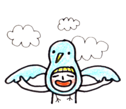 costume mascot GIRL sticker #1489644