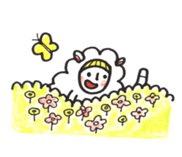 costume mascot GIRL sticker #1489646