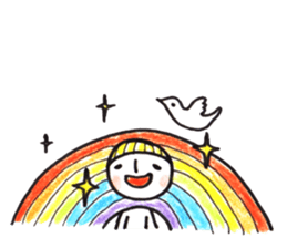 costume mascot GIRL sticker #1489647