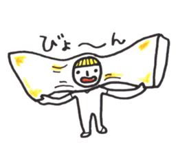 costume mascot GIRL sticker #1489651