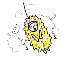 costume mascot GIRL sticker #1489652