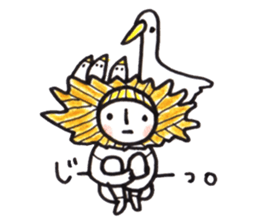 costume mascot GIRL sticker #1489654