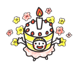 costume mascot GIRL sticker #1489659