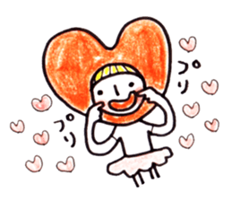 costume mascot GIRL sticker #1489660