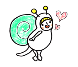 costume mascot GIRL sticker #1489661