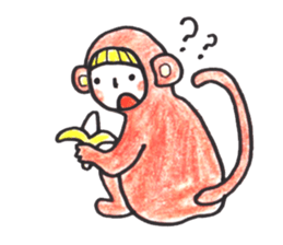 costume mascot GIRL sticker #1489662