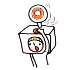 costume mascot GIRL sticker #1489666