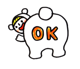 costume mascot GIRL sticker #1489667