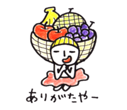 costume mascot GIRL sticker #1489668