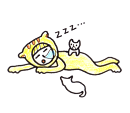 costume mascot GIRL sticker #1489674