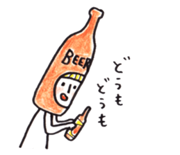 costume mascot GIRL sticker #1489676