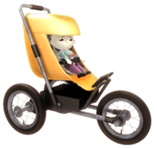 Funky baby 3D sticker2 sticker #1489881