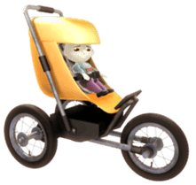 Funky baby 3D sticker2 sticker #1489881