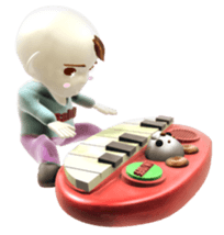 Funky baby 3D sticker2 sticker #1489883